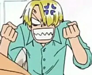 😡 emoji Le avventure di Sanji Telegram sticker 6 of 72