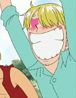 😍 emoji Le avventure di Sanji Telegram sticker 20 of 72