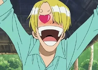 😍 emoji Le avventure di Sanji Telegram sticker 17 of 72