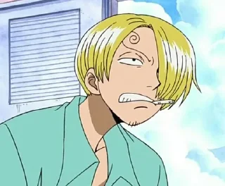 🤨 emoji Le avventure di Sanji Telegram sticker 9 of 72