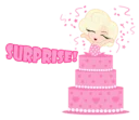 🎂 emoji Pink lady Telegram sticker 3 of 40