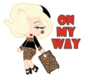 🛍 emoji Pink lady Telegram sticker 13 of 40