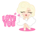 😗 emoji Pink lady Telegram sticker 7 of 40
