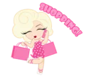 🛍 emoji Pink lady Telegram sticker 4 of 40