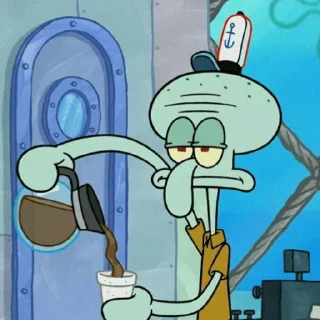 Sticker from Squidward - @Stickerabad