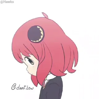 😏 emoji 🥜 Anya Forger (@TodorokiShouto) Telegram sticker 16 of 41