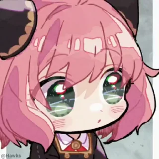 😳 emoji 🥜 Anya Forger (@TodorokiShouto) Telegram sticker 17 of 41