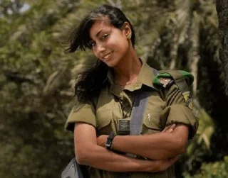 Sticker from Israel girl army
