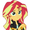 😏 emoji Sunset Shimmer Telegram sticker 5 of 46