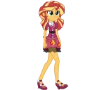 😒 emoji Sunset Shimmer Telegram sticker 8 of 46
