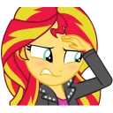 😰 emoji Sunset Shimmer Telegram sticker 23 of 46