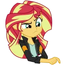 😕 emoji Sunset Shimmer Telegram sticker 17 of 46