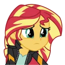 😟 emoji Sunset Shimmer Telegram sticker 10 of 46