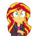 😳 emoji Sunset Shimmer Telegram sticker 22 of 46