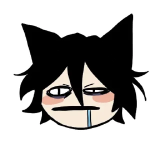 🥴 emoji Edgy catboy Telegram sticker 8 of 73