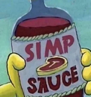 Sticker from Simp (made by THE simp)