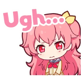 😣 emoji Project Sekai Airi Telegram sticker 5 of 24