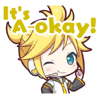 😉 emoji Project Sekai Len Telegram sticker 22 of 25
