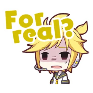 😰 emoji Project Sekai Len Telegram sticker 5 of 25