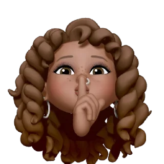 🤫 emoji 🤍💜 Telegram sticker 16 of 51
