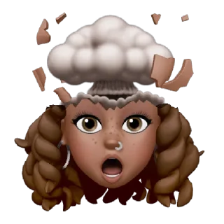 🤯 emoji 🤍💜 Telegram sticker 20 of 51