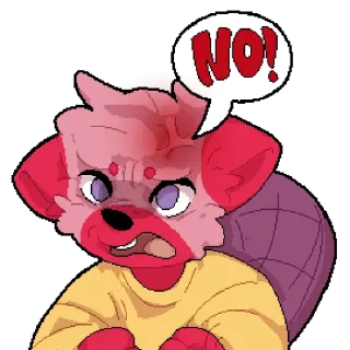 ❤️ emoji furry! Telegram sticker 8 of 8
