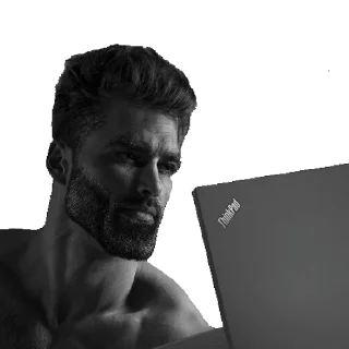 😯 emoji Gigachad Telegram sticker 5 of 14
