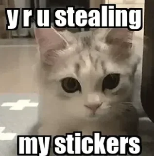 😐 emoji @rare_users   Don't use it without my permission Telegram sticker 21 of 63