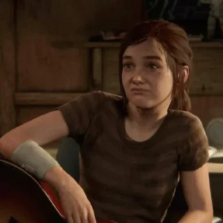 😕 emoji The Last of Us - Ellie Telegram sticker 17 of 85