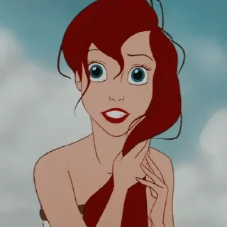 🧜‍♀ emoji ⇢ 𝘼𝙧𝙞𝙚𝙡 𝘿𝙞𝙨𝙣𝙚𝙮 | @AquaStickers 💎 Telegram sticker 9 of 80