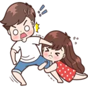 😫 emoji Love💟❤💟💙💗 Telegram sticker 22 of 41