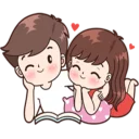 😉 emoji Love💟❤💟💙💗 Telegram sticker 3 of 41
