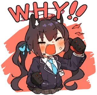 😡 emoji Blue Archive - Yostar☆ Telegram sticker 7 of 18