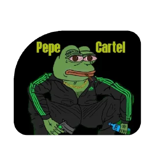 🫡 emoji Pepe CARTEL Telegram sticker 8 of 10