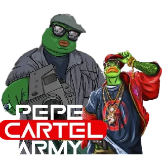 🫡 emoji Pepe CARTEL Telegram sticker 10 of 10