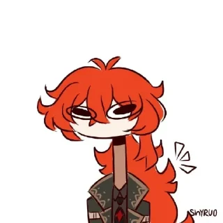 🗝 emoji •|Diluc|• Telegram sticker 8 of 80