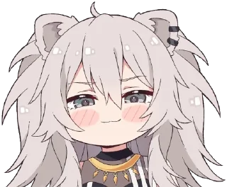 😏 emoji Shishiro Botan Telegram sticker 17 of 31