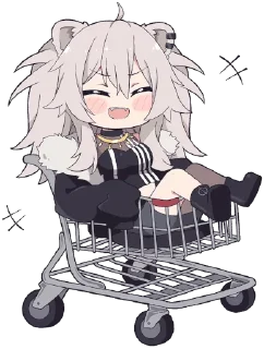 😆 emoji Shishiro Botan Telegram sticker 15 of 31