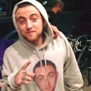 👍 emoji Mac Miller 1 Telegram sticker 1 of 19