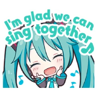 😄 emoji Project Sekai Miku Telegram sticker 19 of 35