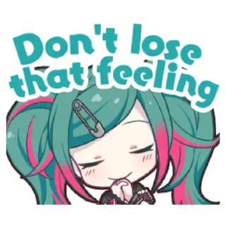 ☺️ emoji Project Sekai Miku Telegram sticker 14 of 35