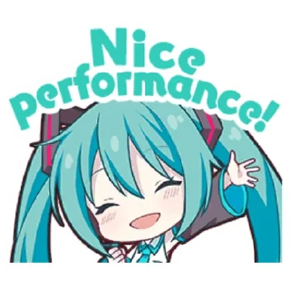 👍 emoji Project Sekai Miku Telegram sticker 12 of 35
