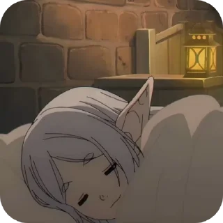 😴 emoji Фрирен Telegram sticker 9 of 43