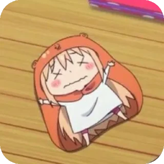 😵 emoji UMARUUU ←⁠(⁠*⁠꒪⁠ヮ⁠꒪⁠*⁠) Telegram sticker 7 of 78