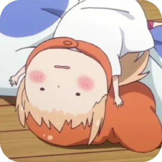🙃 emoji UMARUUU ←⁠(⁠*⁠꒪⁠ヮ⁠꒪⁠*⁠) Telegram sticker 24 of 78