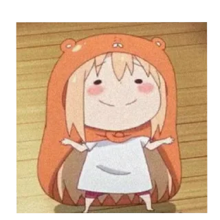 🤷‍♀ emoji UMARUUU ←⁠(⁠*⁠꒪⁠ヮ⁠꒪⁠*⁠) Telegram sticker 22 of 78