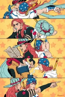 🥰 emoji Gyro zeppeli Telegram sticker 15 of 20