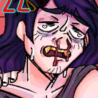 😢 emoji Dice Carroll @ewwwabug Telegram sticker 24 of 81