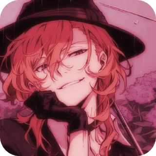 🍒 emoji Chuuya  🍒                            @HI_TS8 Telegram sticker 16 of 30