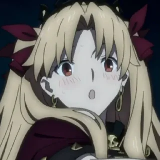 😯 emoji ereshkigal @stickerspackanime Telegram sticker 18 of 120